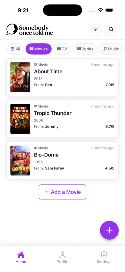 Movies in the library